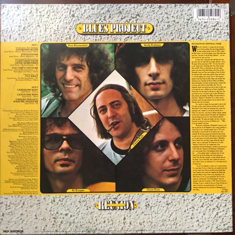The Original Blues Project Reunion In Central Park Vinyl Lp